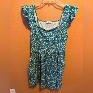 Loemes green floral sundress